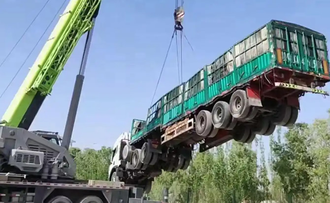 海拉尔区道路脱困救援案例